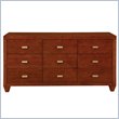 Modus Hudson Nine Drawer Triple Dresser in Mocha