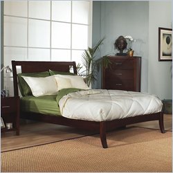 Modus Nevis Tropical Mahogany Low Profile Sleigh Bed in Spice-Full