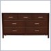 Modus Nevis 7 Drawer Double Dresser in Spice