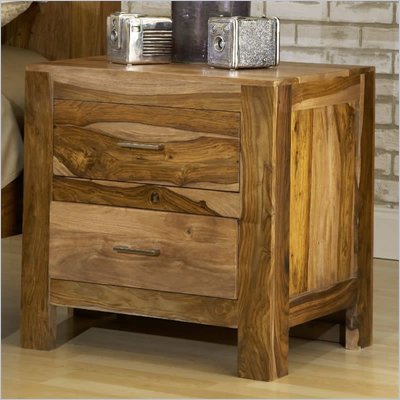 Modus Atria Nightstand in Natural Sheesham