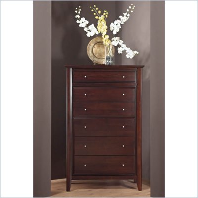 Modus City II 6 Drawer Chest in Coco Finish