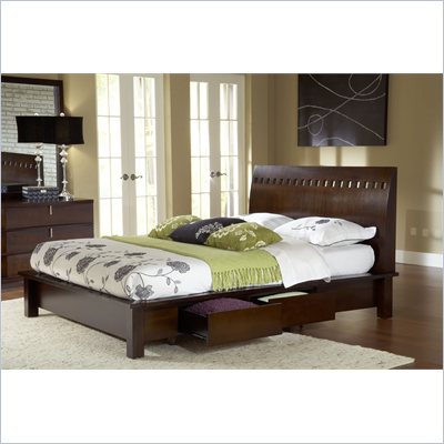 Modus Furniture Veneto Four Drawer Storage Bed in Chocolate Brown