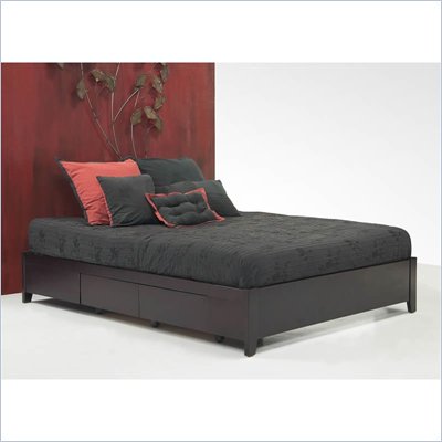 Modus Simple Platform Storage Bed in Espresso