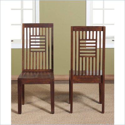 Modus Palindrome Slat Back Chair in Chestnut (Set of 2)