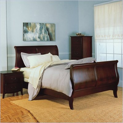 Modus Santa Barbara Tropical Mahogany Sleigh Bed in Rustic Sable
