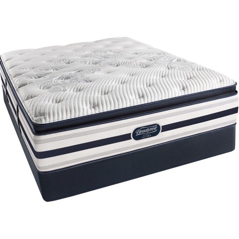 Beautyrest Recharge Ultra Bedell Luxury Firm Pillow Top Mattress Set-Split Queen / Low Profile
