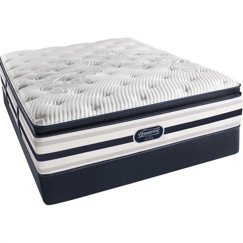 Beautyrest Recharge Ultra Bedell Plush Pillow Top Mattress Set-Split Queen / Standard