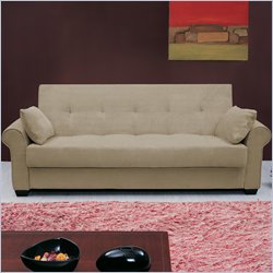 Lifestyle Solutions Roxbury Casual Convertible Sofa in Olive