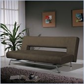 Lifestyle Solutions Casual Convertibles Sorrento Convertible Sofa in Chestnut
