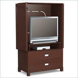 Lifestyle Solutions Amalfi TV/Wardrobe Armoire in Distressed Mocha