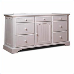 Lifestyle Solutions Cottage 7 Drawer Dresser in Satin White