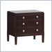 Lifestyle Solutions New Hampshire 3 Drawer Night Stand in Wenge