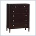 Lifestyle Solutions New Hampshire 6 Drawer High Chest in Wenge