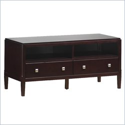 Lifestyle Solutions New Hampshire 2 Drawer Media Console in Wenge