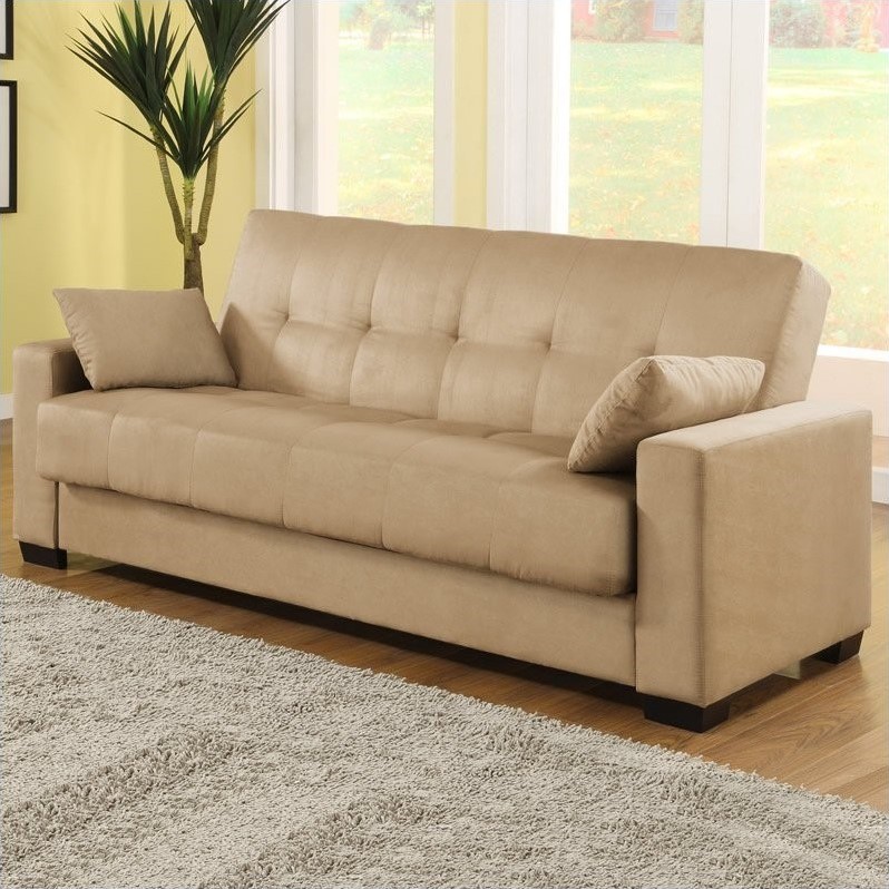 Lifestyle Solutions Napa Casual Convertible Sofa in Beech