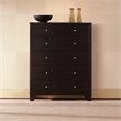 ADD TO YOUR SET: Lifestyle Solutions 500 Series 5 Drawer Chest in Cappuccino