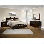 Lifestyle Solutions Tivoli 5 Piece Bedroom Set in Cappuccino
