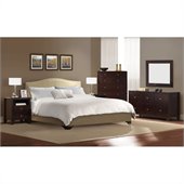 Lifestyle Solutions Magnolia Platform Bed 4 Piece Bedroom Set