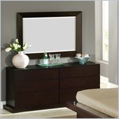 Lifestyle Solutions Zurich 6 Drawer Double Dresser and Mirror Set