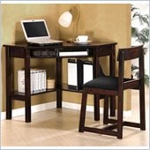 Lifestyle Solutions Cambridge Desk and Chair Set in Espresso Finish