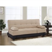 Lifestyle Solutions Serta Dream Convertible Sofa in Harvard Khaki