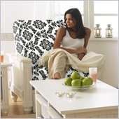 Lifestyle Solutions Cottage Futon Chair Frame in Satin White