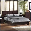 Lifestyle Solutions Knotch Modern Platform Bed in Cappuccino Finish
