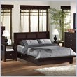 Lifestyle Solutions Knotch Platform Bed 2 Piece Bedroom Set in Cappuccino