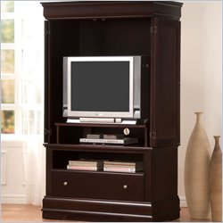Lifestyle Solutions Charlotte TV/Wardrobe Armoire in Cappuccino
