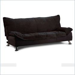 Lifestyle Solutions Casual Convertibles San Juan Futon Sofa in Black