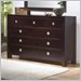 Lifestyle Solutions Knotch 9 Drawer Double Dresser in Cappuccino