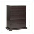 ADD TO YOUR SET: Lifestyle Solutions Zurich 5 Drawer Chest in Cappuccino Finish