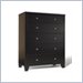 Lifestyle Solutions 500 Series 5 Drawer Chest in Cappuccino Finish