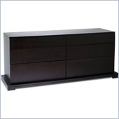 Lifestyle Solutions Zurich 6 Drawer Double Dresser in Cappuccino