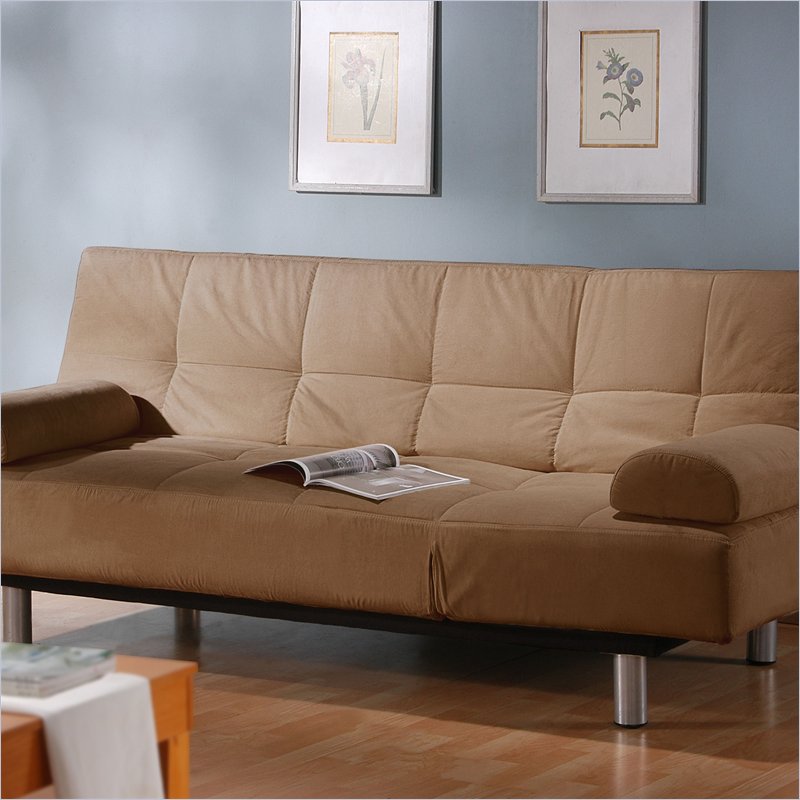 LifeStyle Solutions Aruba Casual Convertible Sofa in Khaki