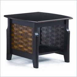 Lifestyle Solutions Rattan End Table in Java