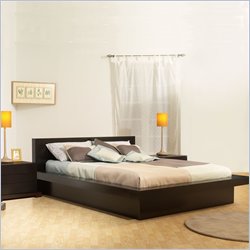 Lifestyle Solutions Zurich Modern Wood Platform Bed 5 Piece Bedroom Set in Cappuccino