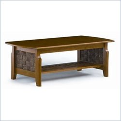 Lifestyle Solutions Oak Coffee Table with Rope Sides