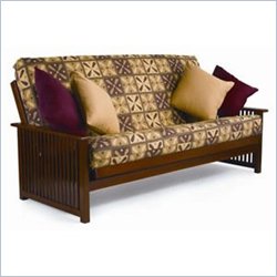 Lifestyle Solutions Fashion Hardwood Brooklyn Convertible Futon