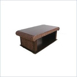 Lifestyle Solutions Martinique Wicker Java Coffee Table