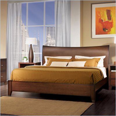 Lifestyle Solutions Canova Platform Bed in Dark Walnut