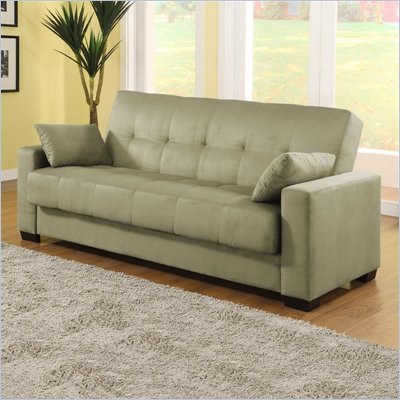 Lifestyle Solutions Napa Convertible Sofa in Olive