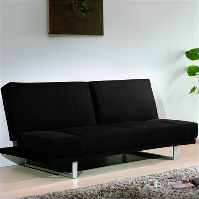 Lifestyle Solutions Casual Convertibles Park Avenue Convertible Sofa in Black