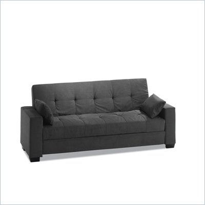 Lifestyle Solutions Casual Convertibles Sausalito Convertible Sofa in Dark Grey
