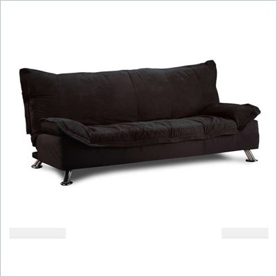 Lifestyle Solutions Casual Convertibles San Juan Futon Sofa in Black