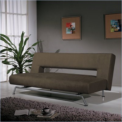 Lifestyle Solutions Casual Convertibles Sorrento Convertible Sofa in Chestnut