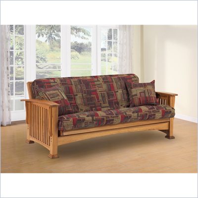 LifeStyle Solutions Rainer Solid Oak Futon Frame