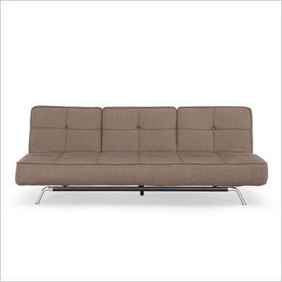 Lifestyle Solutions Bari Convertible Sofa in Dark Grey