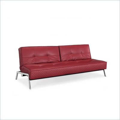 Lifestyle Solutions Copenhagen Convertible Sofa in Crimson Red