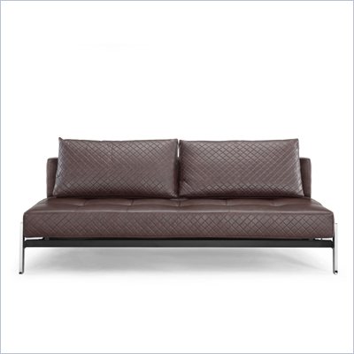 Lifestyle Solutions Marquee Denmark Convertible Sofa in Seal Brown